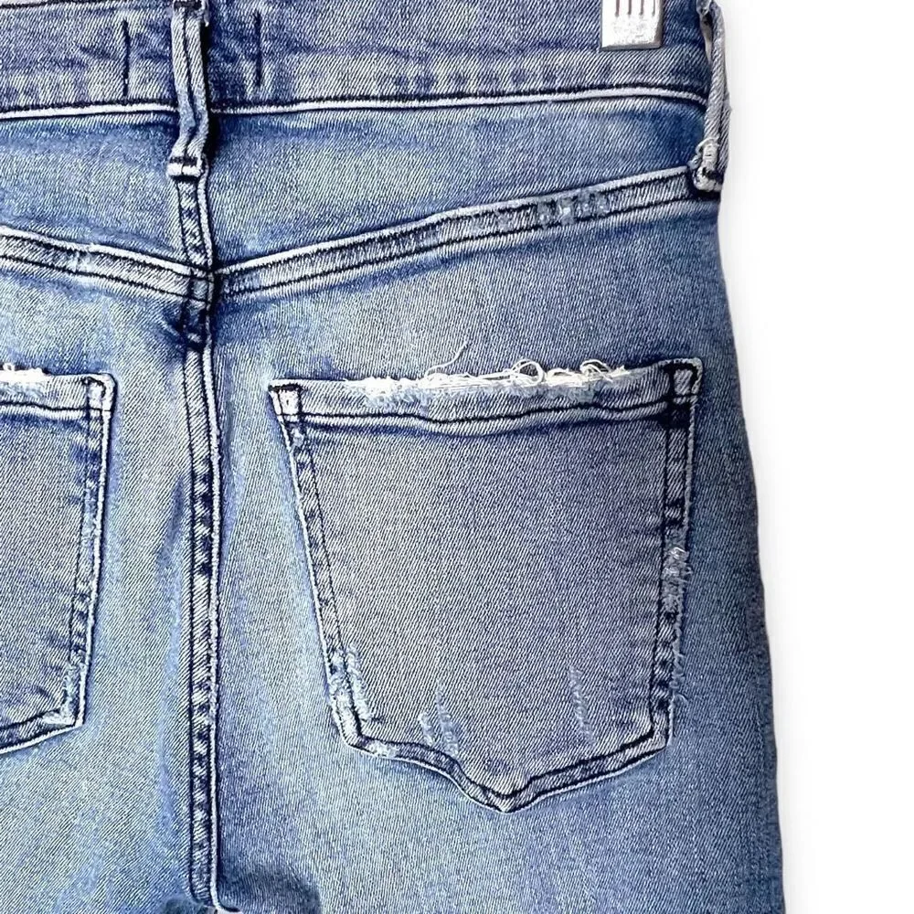 AGOLDE Sophie Distressed High Rise Skinny Crop Jeans A018-843 Size 24